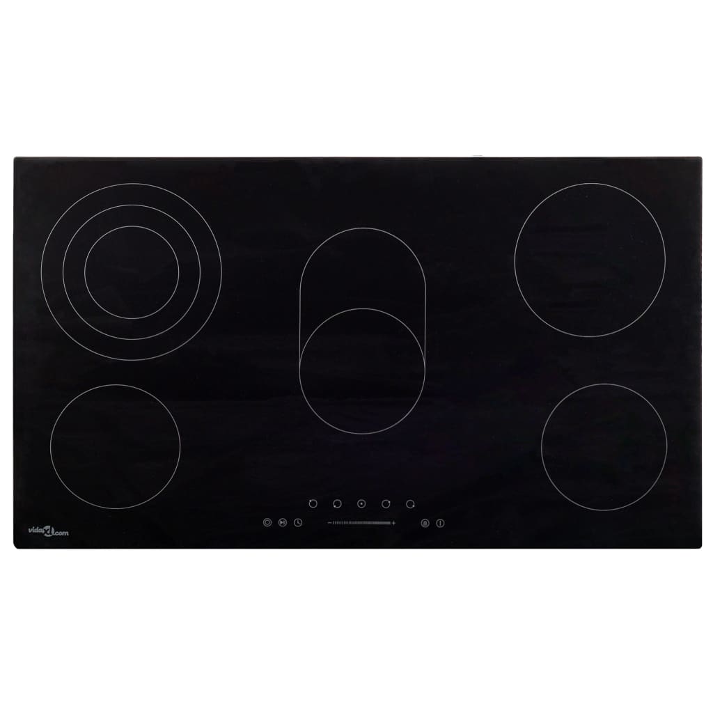 keramisk kogeplade med 5 brændere Touch Control 8500 W 77 cm