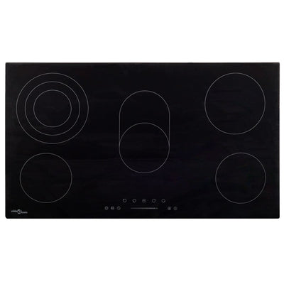 keramisk kogeplade med 5 brændere Touch Control 8500 W 77 cm