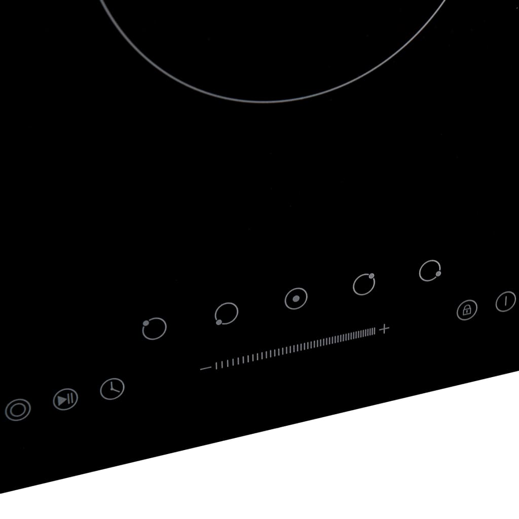 keramisk kogeplade med 5 brændere Touch Control 8500 W 90 cm
