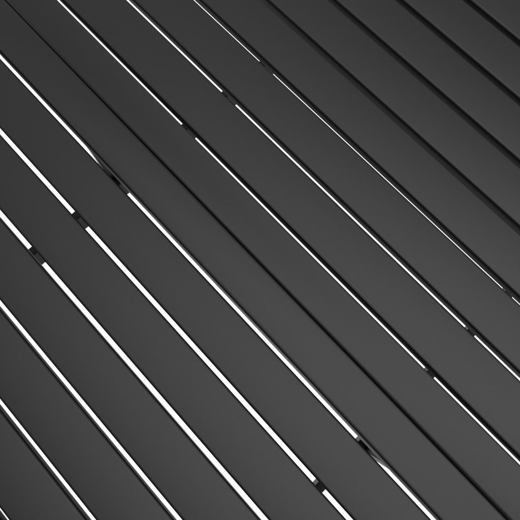 havebord 190x80x72 cm stål antracitgrå