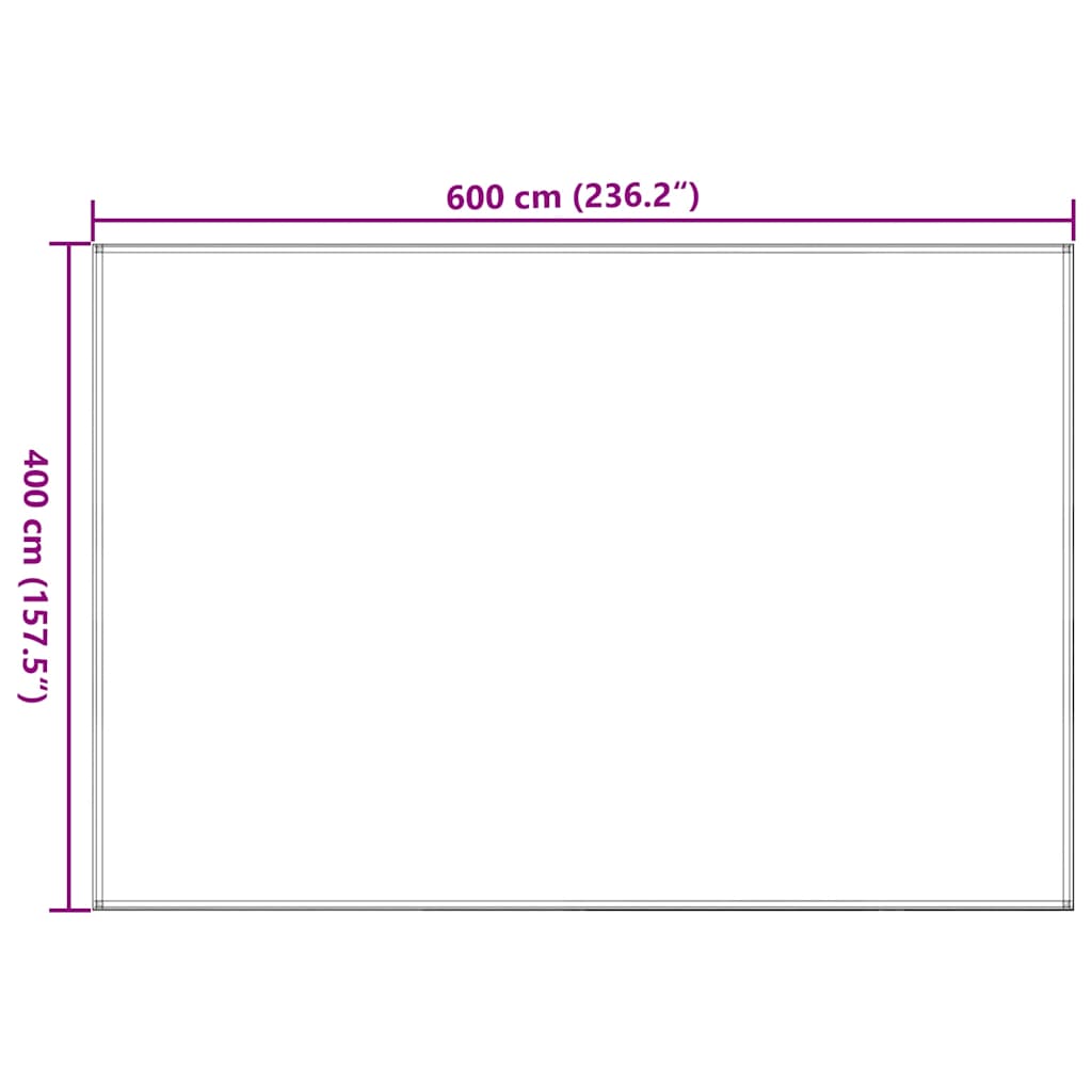 telttæppe 400x600 cm HDPE blå