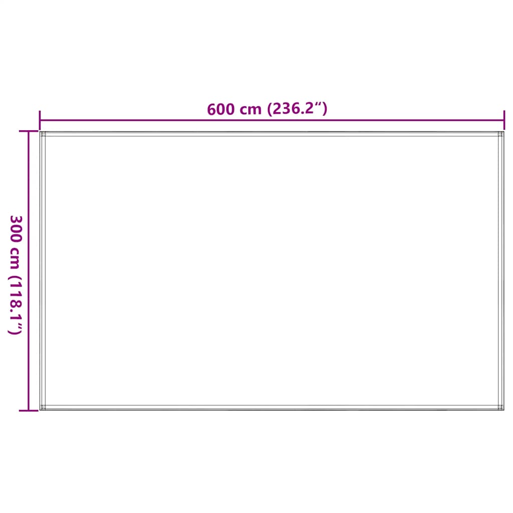 telttæppe 300x600 cm beige
