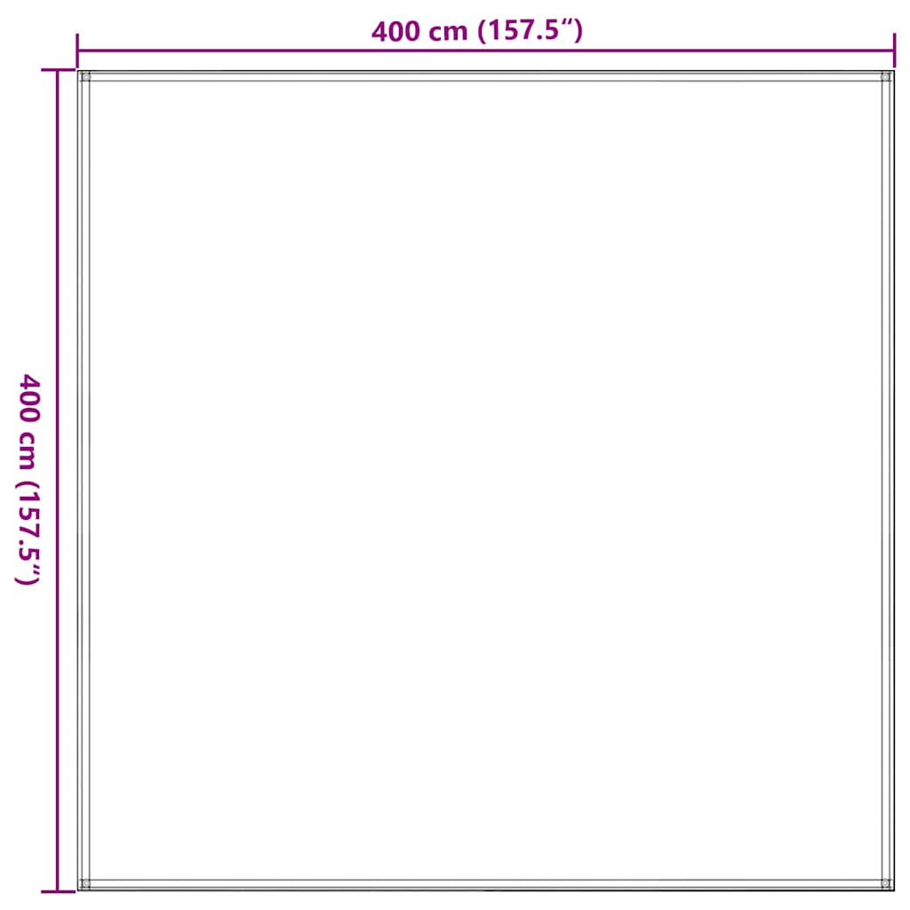 telttæppe 400x400 cm beige