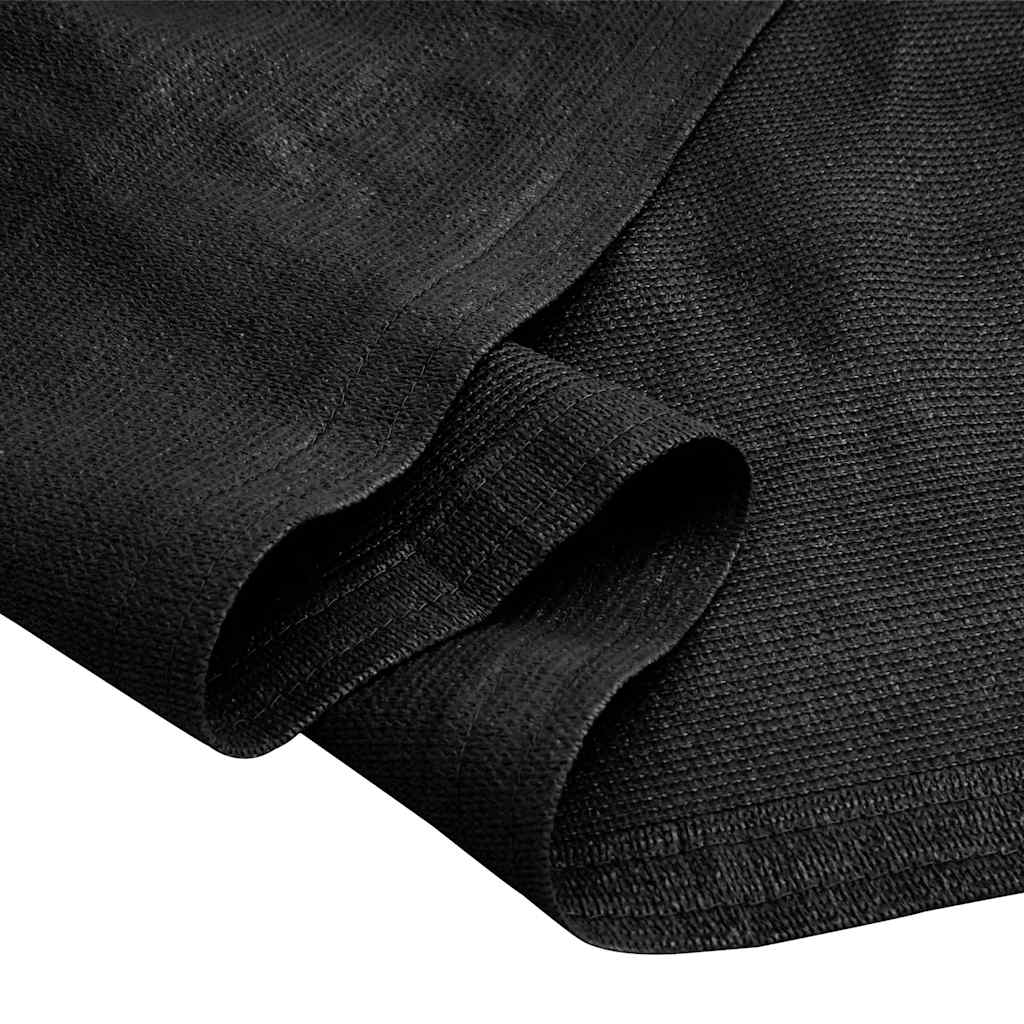 telttæppe 400x400 cm HDPE sort