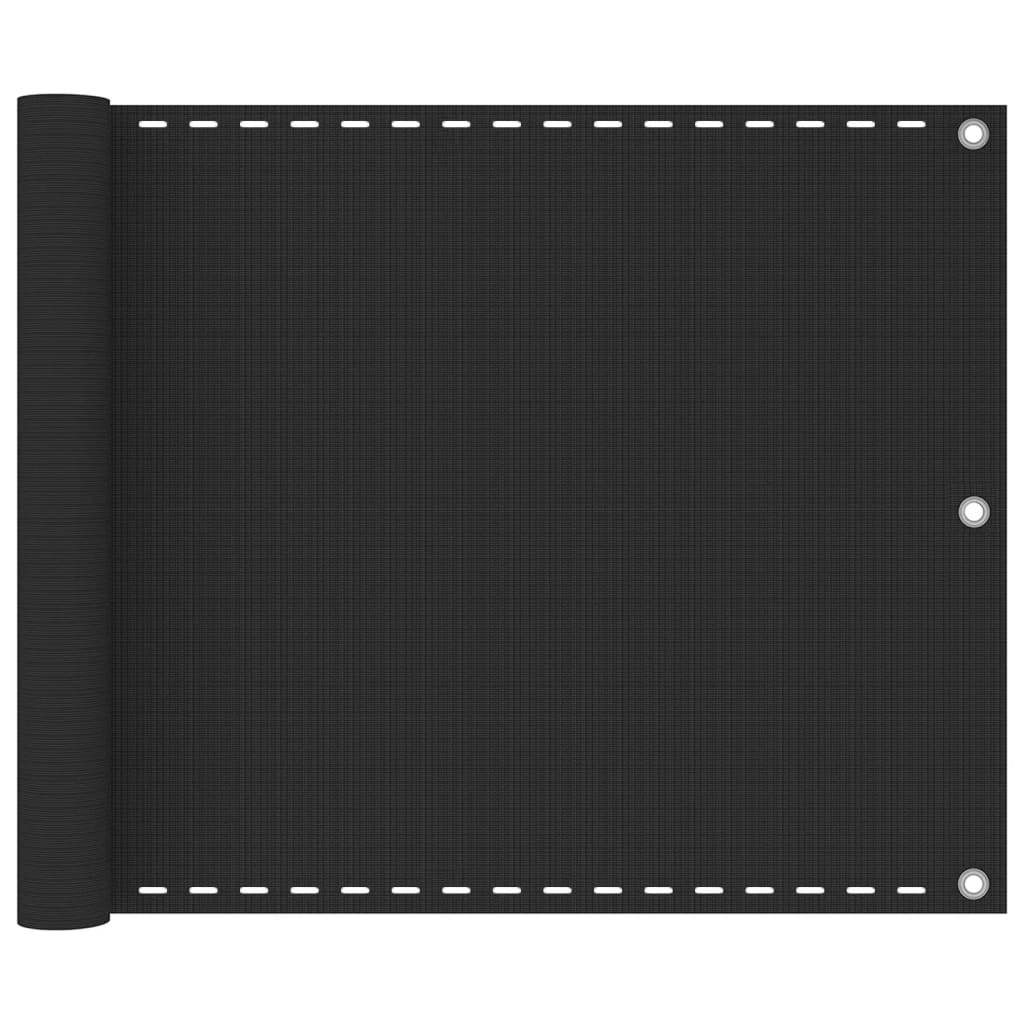altanafskærmning HDPE 75x500 cm antracitgrå
