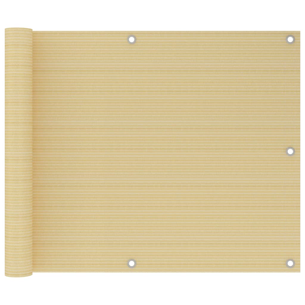 altanafskærmning 75x600 cm HDPE beige
