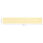 altanafskærmning 90x600 cm HDPE beige