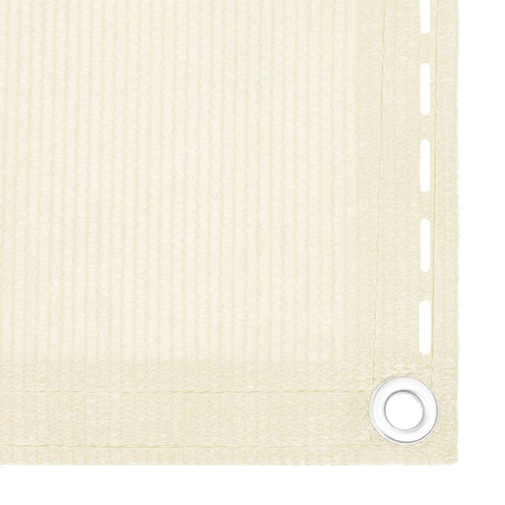 altanafskærmning 75x400 cm HDPE cremefarvet