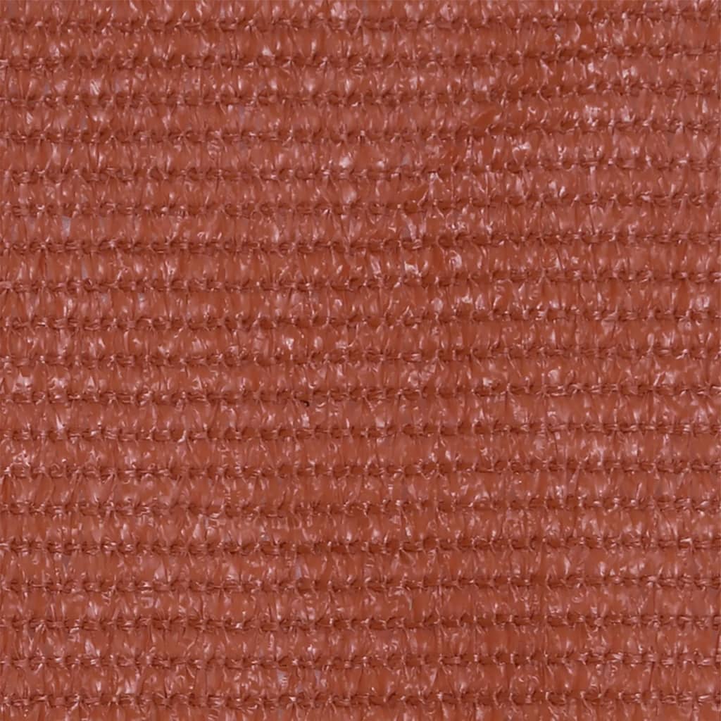 altanafskærmning 75x600 cm HDPE terrakotta