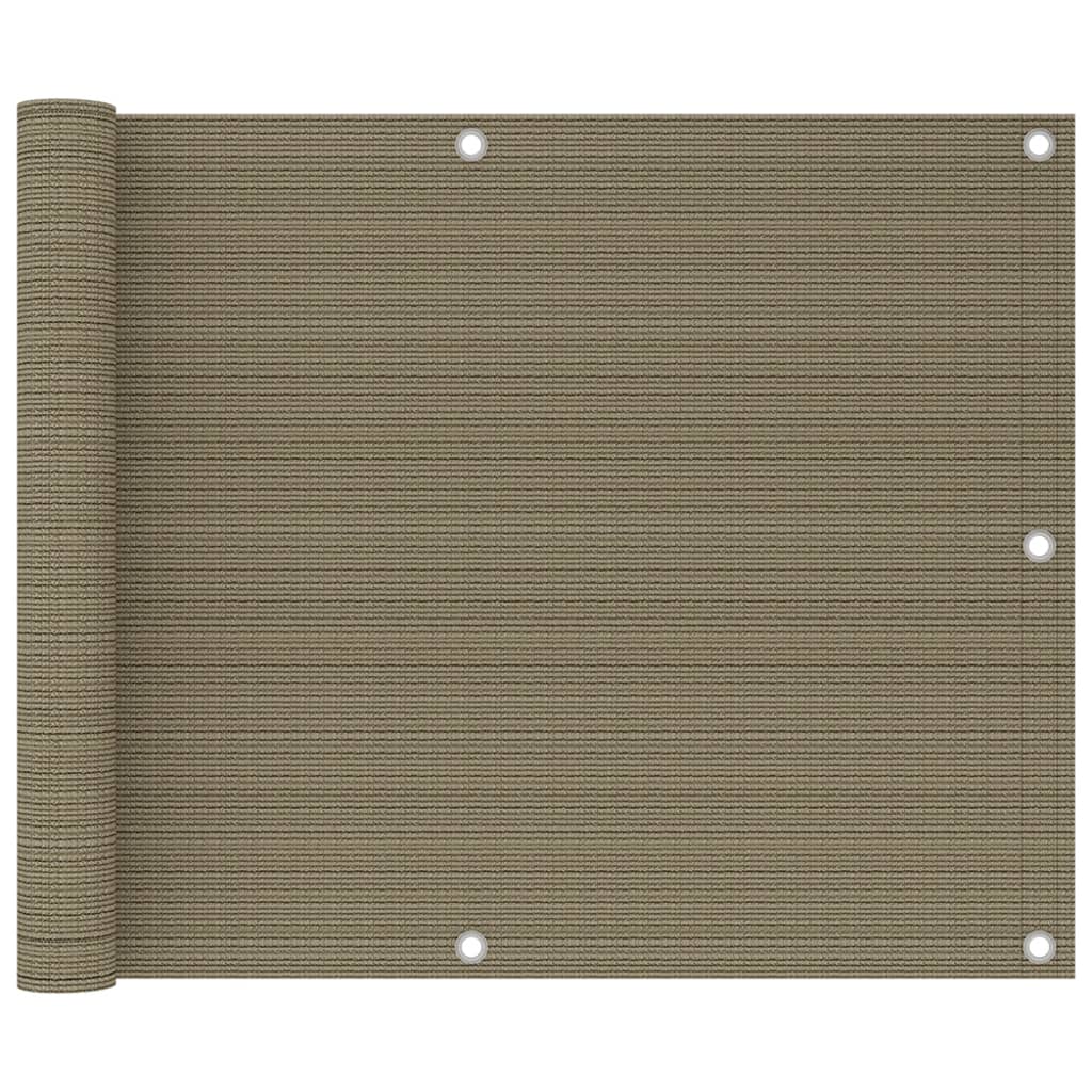 altanafskærmning 75x500 cm HDPE gråbrun