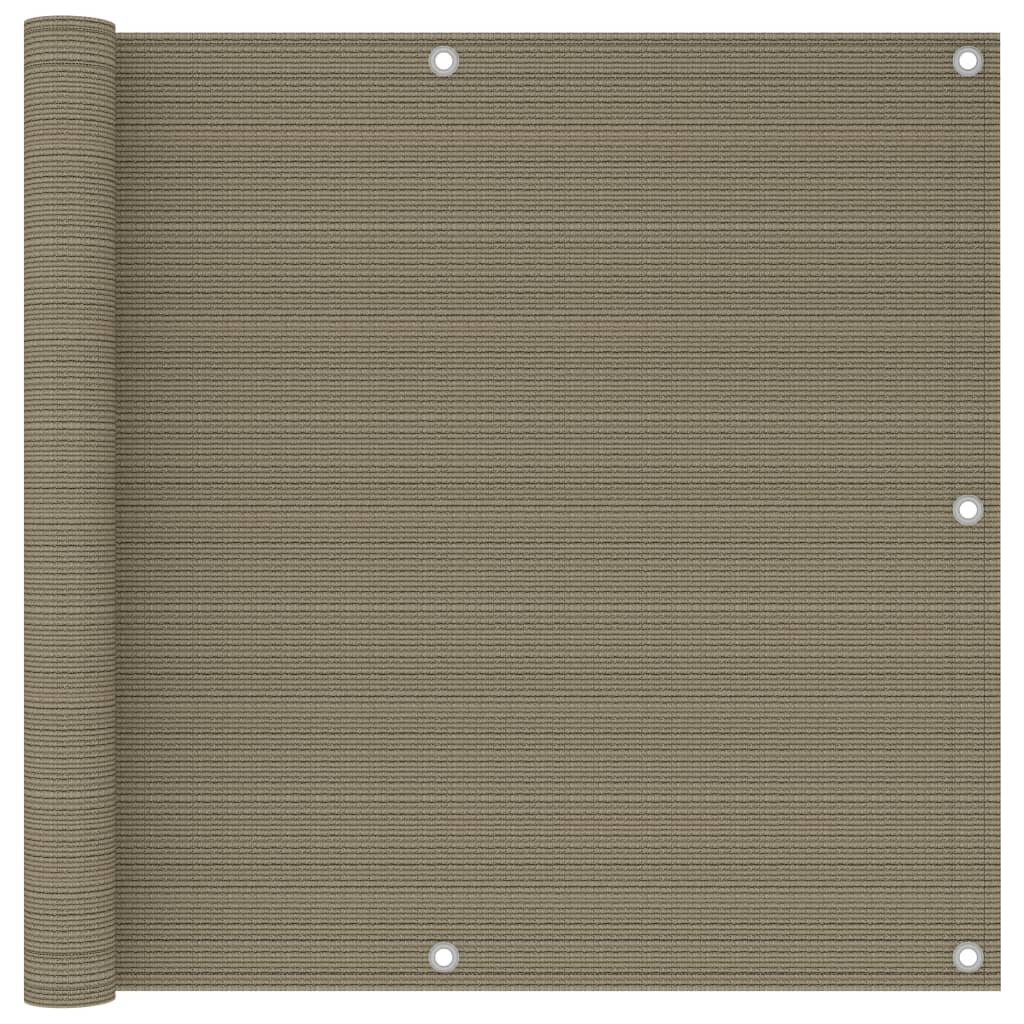 altanafskærmning 90x300 cm HDPE gråbrun