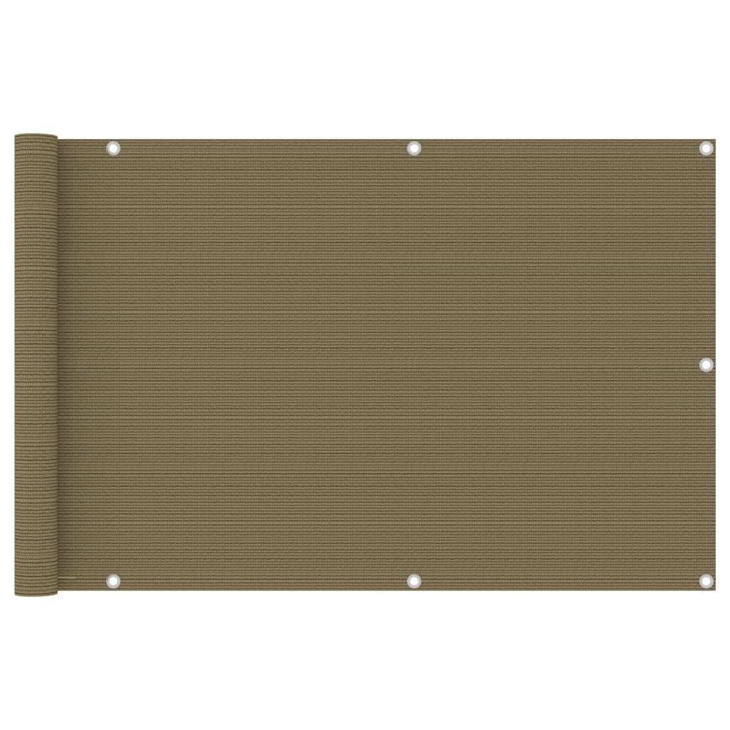 altanafskærmning 90x500 cm HDPE gråbrun