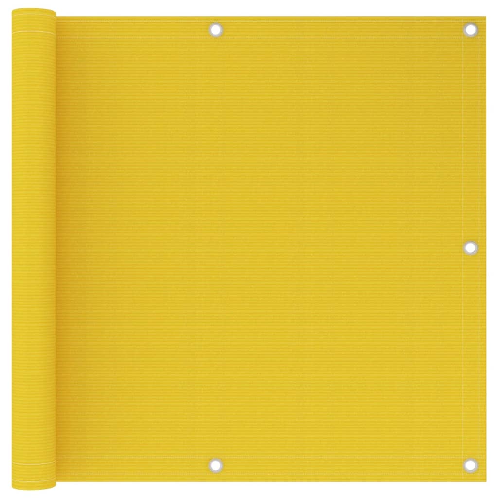 altanafskærmning 90x600 cm HDPE gul
