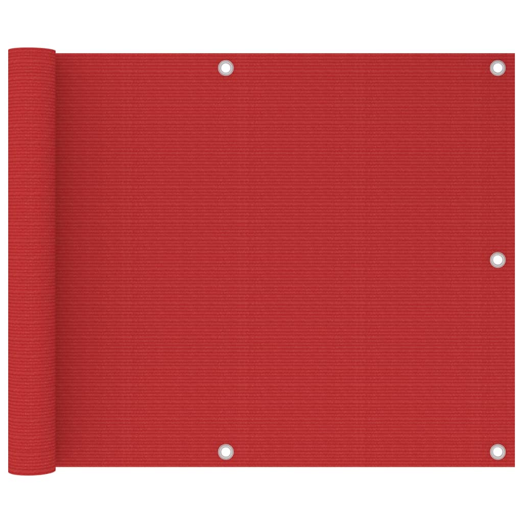 altanafskærmning 75x500 cm HDPE rød