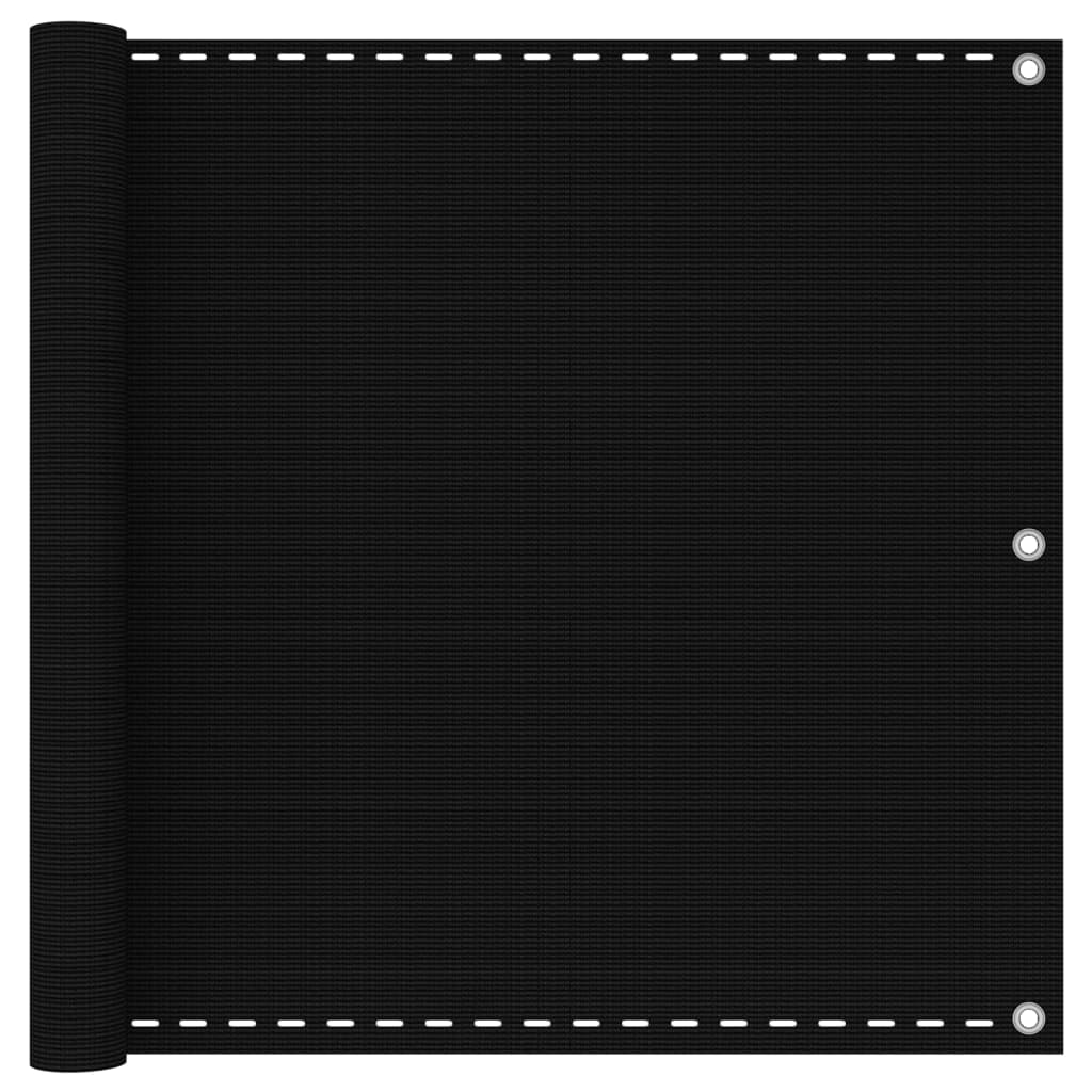 altanafskærmning 90x300 cm HDPE sort