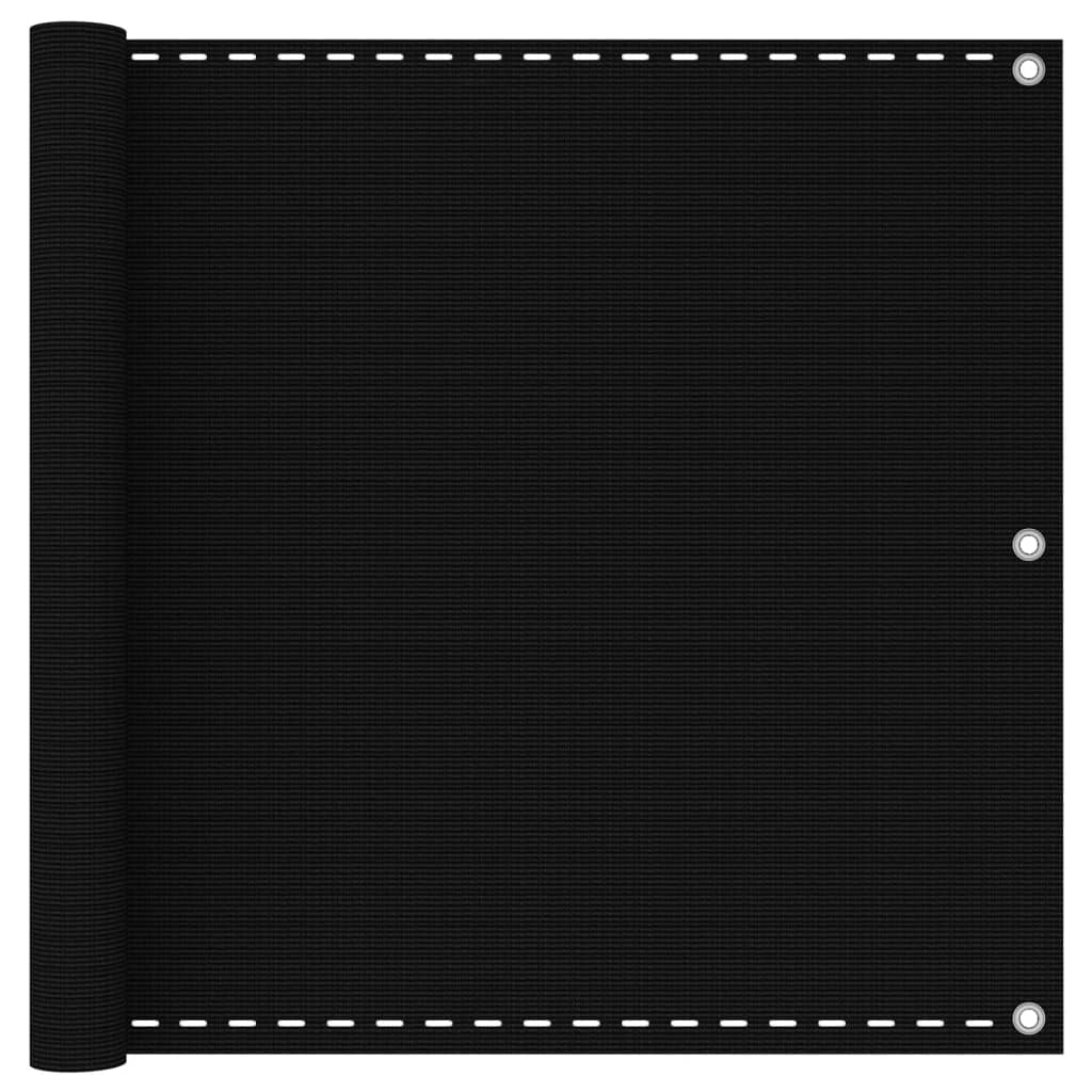 altanafskærmning 90x500 cm HDPE sort