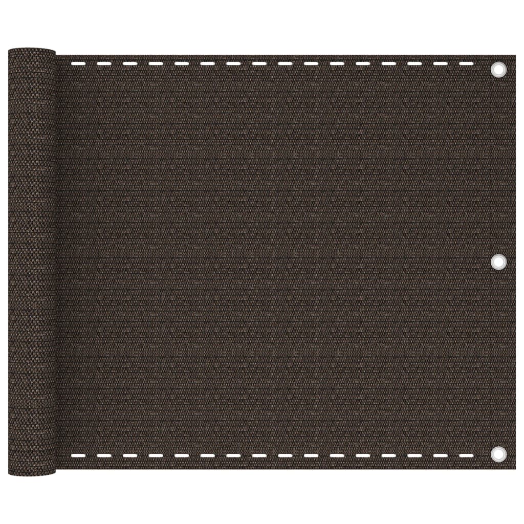 altanafskærmning 75x400 cm HDPE brun