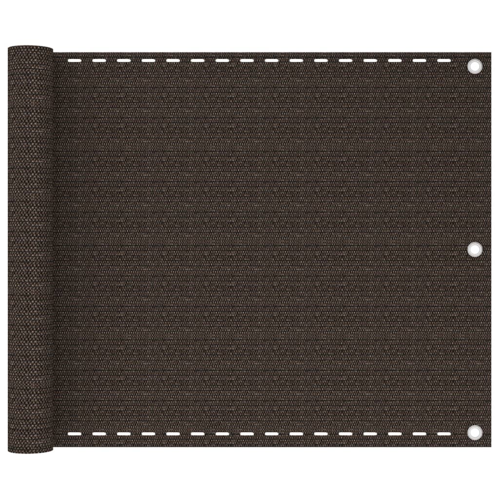 altanafskærmning 75x500 cm HDPE brun