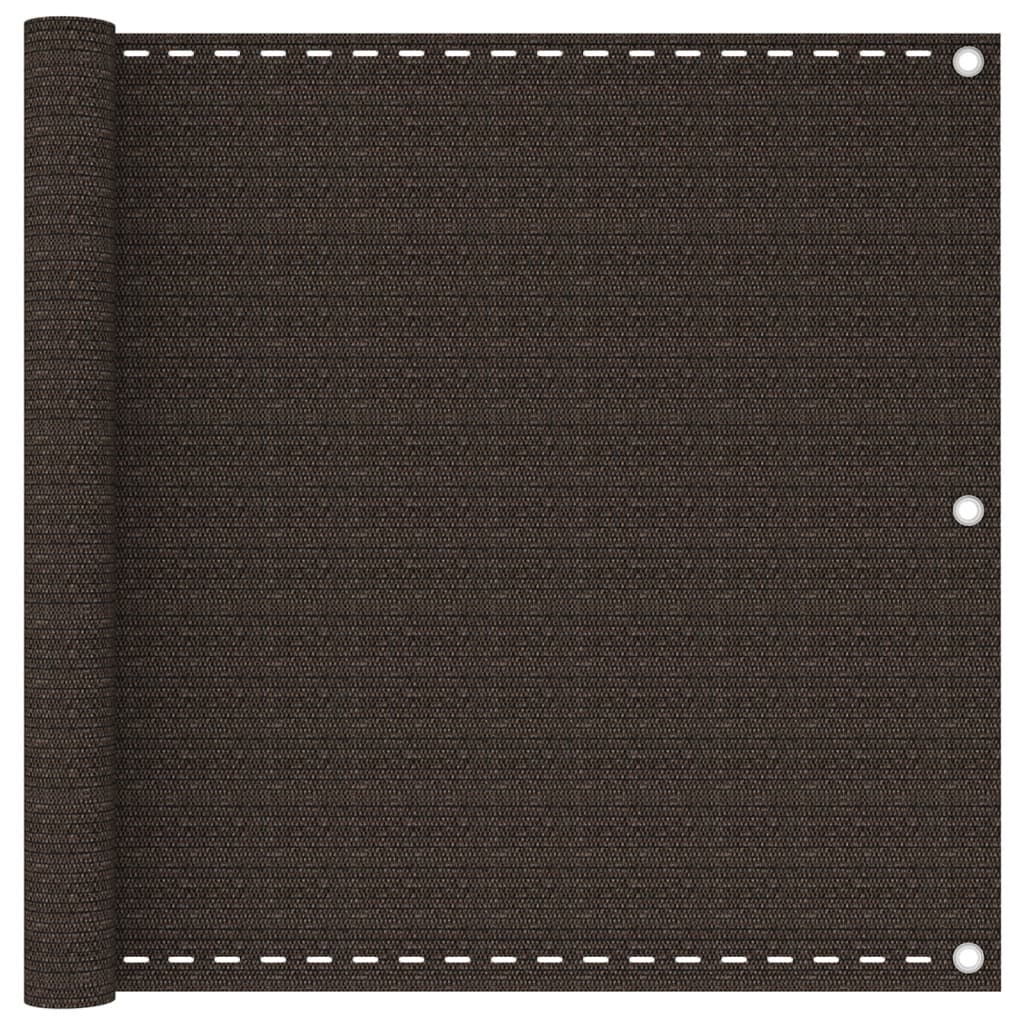 altanafskærmning 90x300 cm HDPE brun