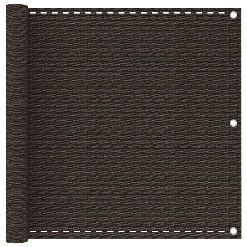 altanafskærmning 90x600 cm HDPE brun