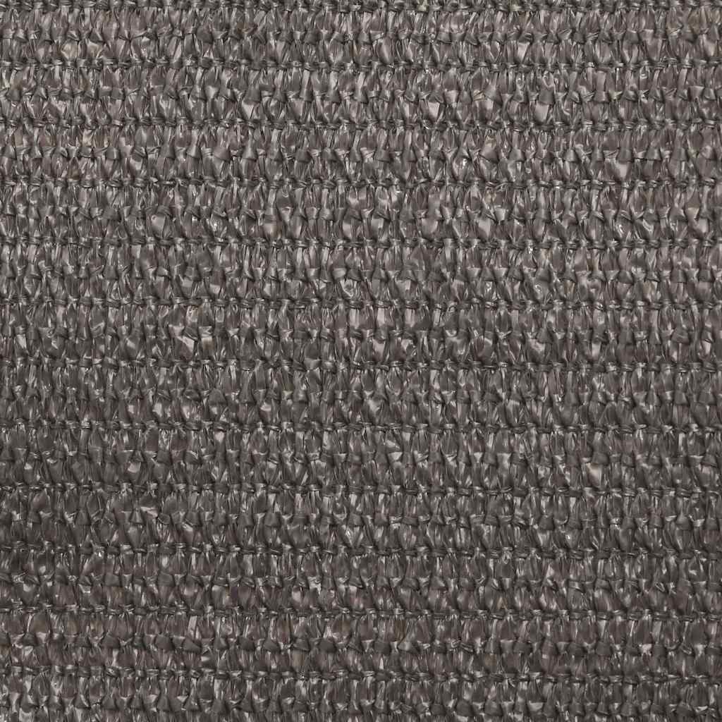 solsejl 160 g/m² 6x7 m HDPE antracitgrå
