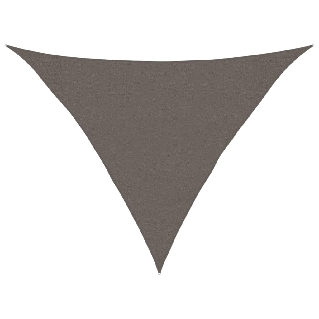 solsejl 160 g/m² 3x3x4,2 m HDPE antracitgrå