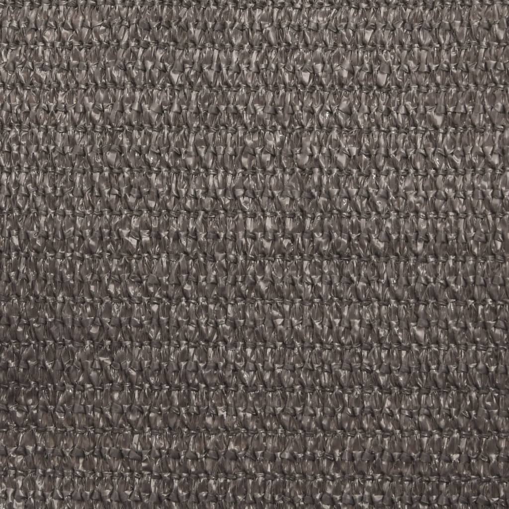 solsejl 160 g/m² 3x3x4,2 m HDPE antracitgrå