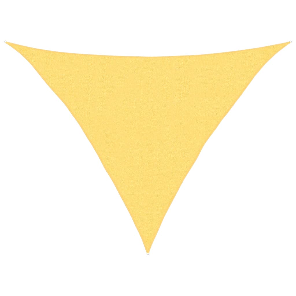 solsejl 160 g/m² 2,5x2,5x3,5 m HDPE beige