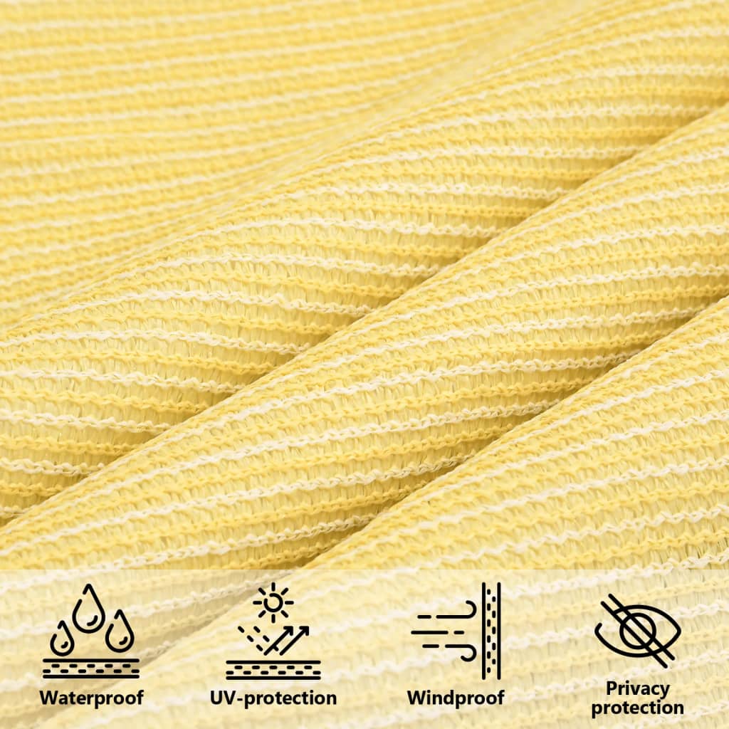 solsejl 4x4x4 m 160 g/m² HDPE beige