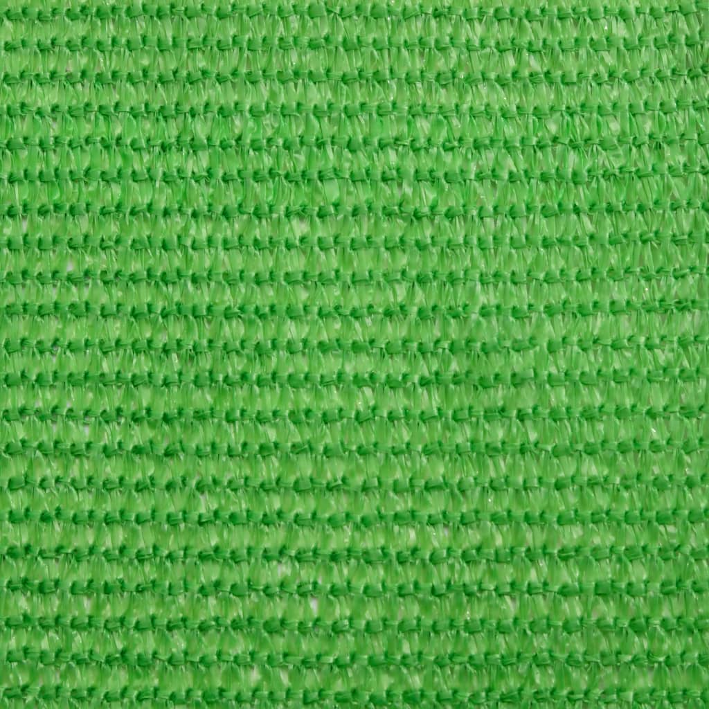 solsejl 4,5x4,5 m 160 g/m² HDPE lysegrøn