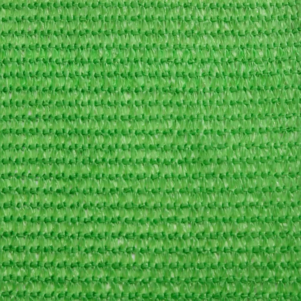 solsejl 2,5x5 m 160 g/m² HDPE rektangulær lysegrøn