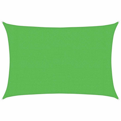 solsejl 3x4,5 m 160 g/m² HDPE lysegrøn
