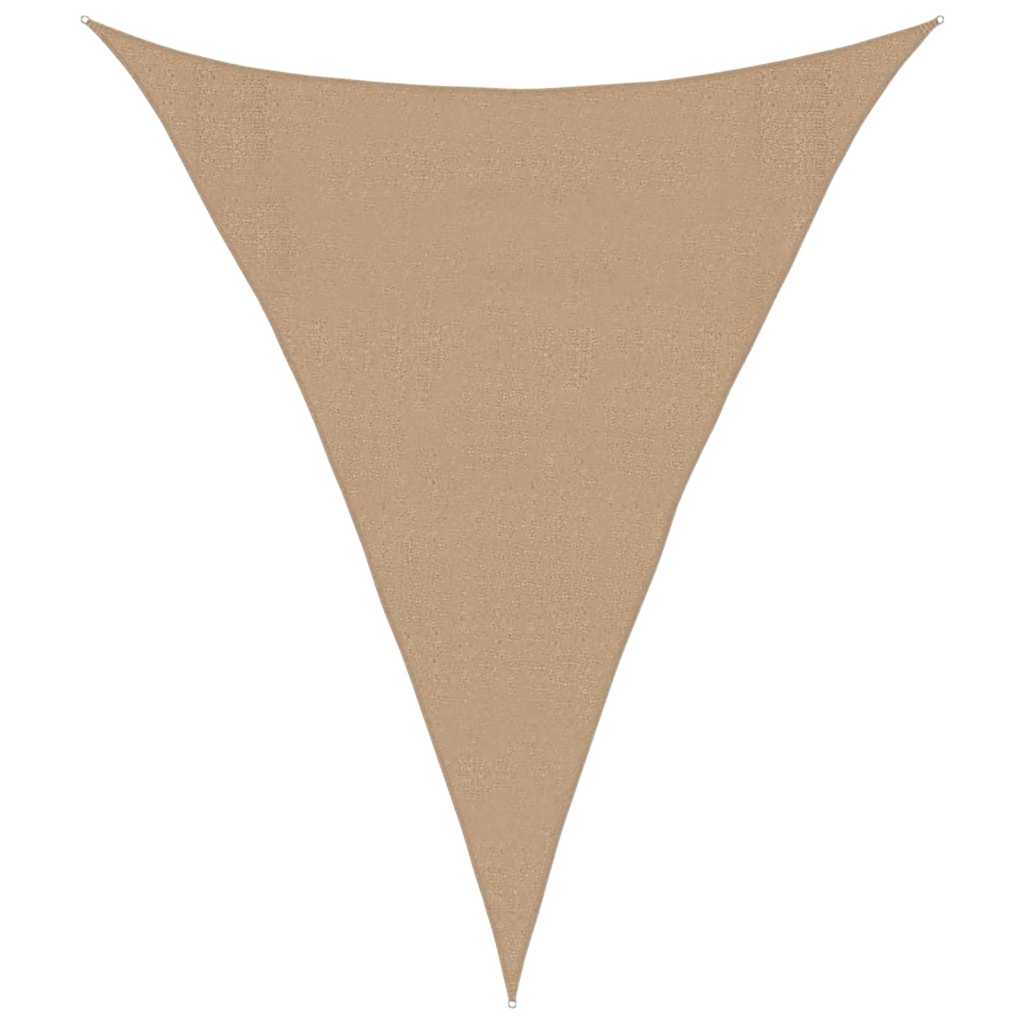 solsejl 3x4x4 m 160 g/m² HDPE gråbrun