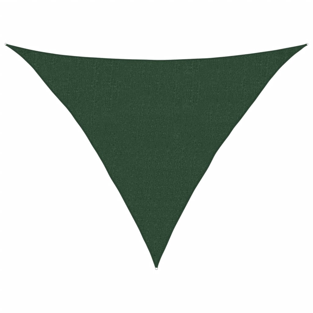 solsejl 2,5x2,5x3,5 m 160 g/m² HDPE mørkegrøn