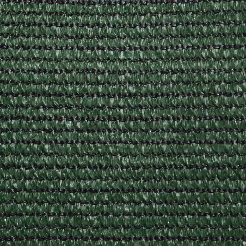 solsejl 3x4x4 m 160 g/m² HDPE mørkegrøn