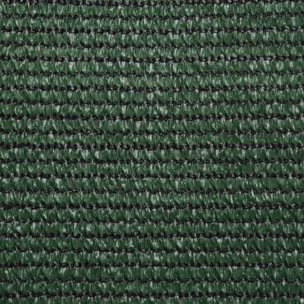 solsejl 3,5x3,5x4,9 m 160 g/m² HDPE mørkegrøn