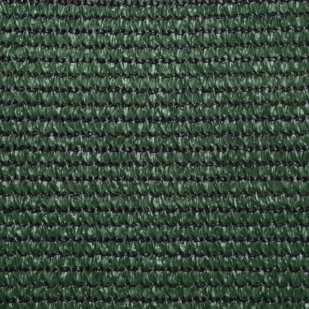 solsejl 4x4x4 m 160 g/m² HDPE mørkegrøn