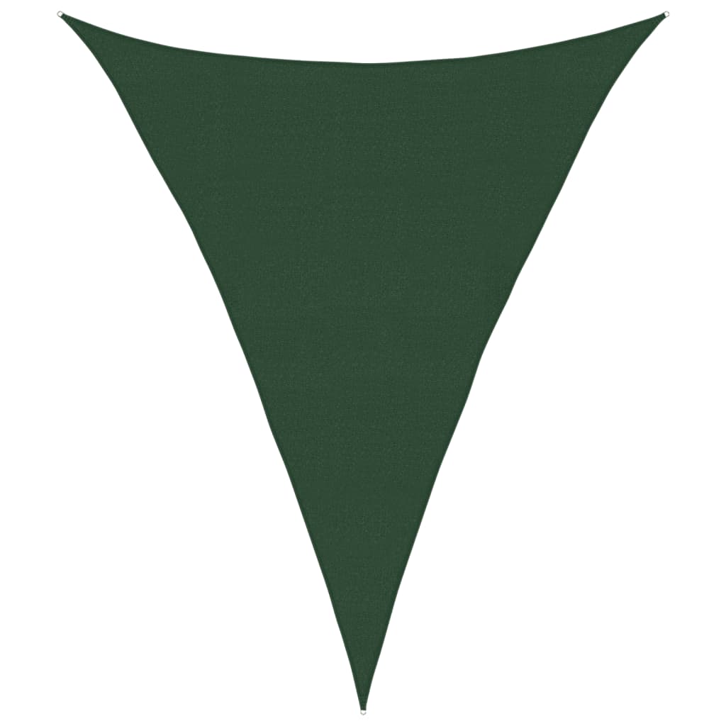 solsejl 4/5x5 m 160 g/m² HDPE mørkegrøn