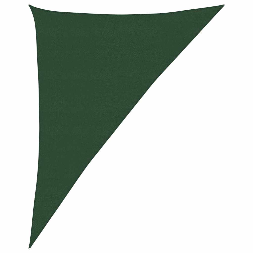 solsejl 4x5x6,8 m 160 g/m² HDPE mørkegrøn