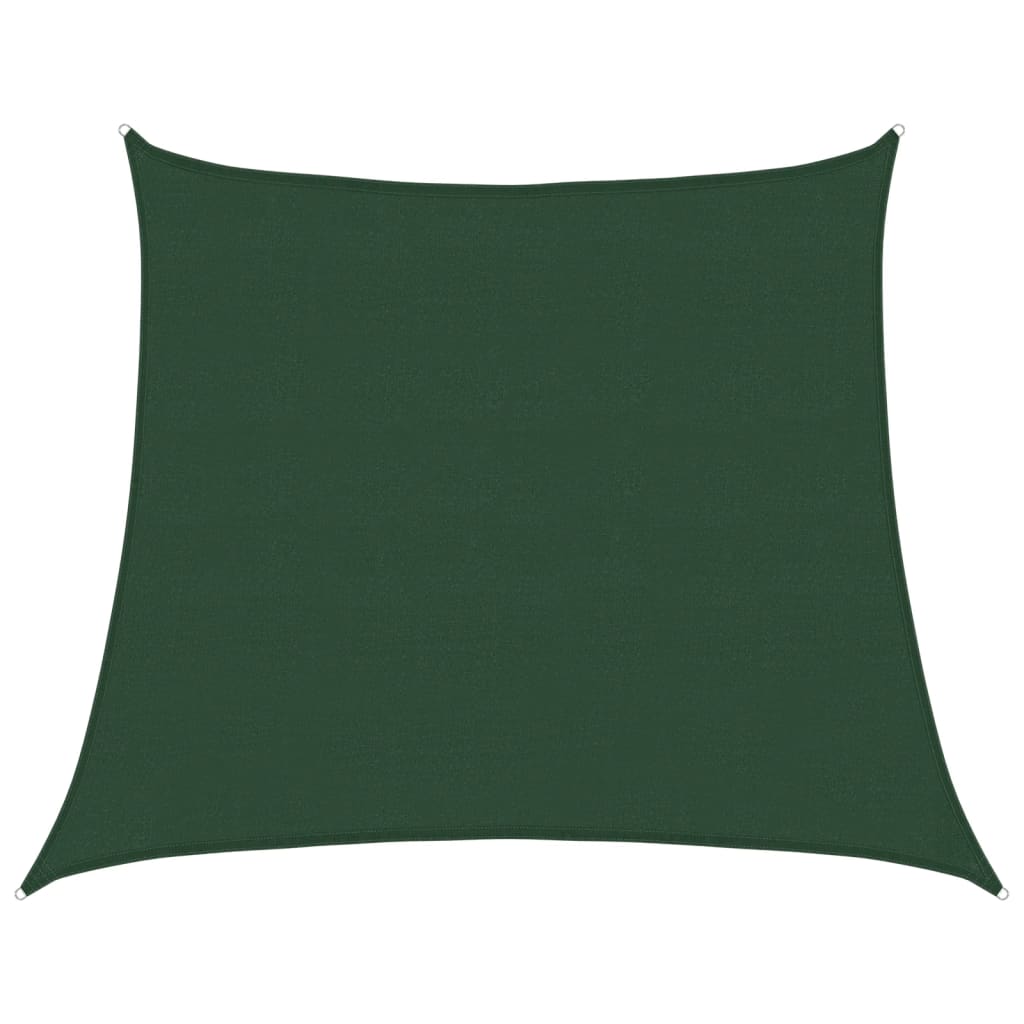 solsejl 4/5x4 m 160 g/m² HDPE mørkegrøn