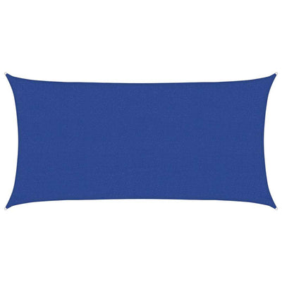 solsejl 2x3,5 m 160 g/m² HDPE blå