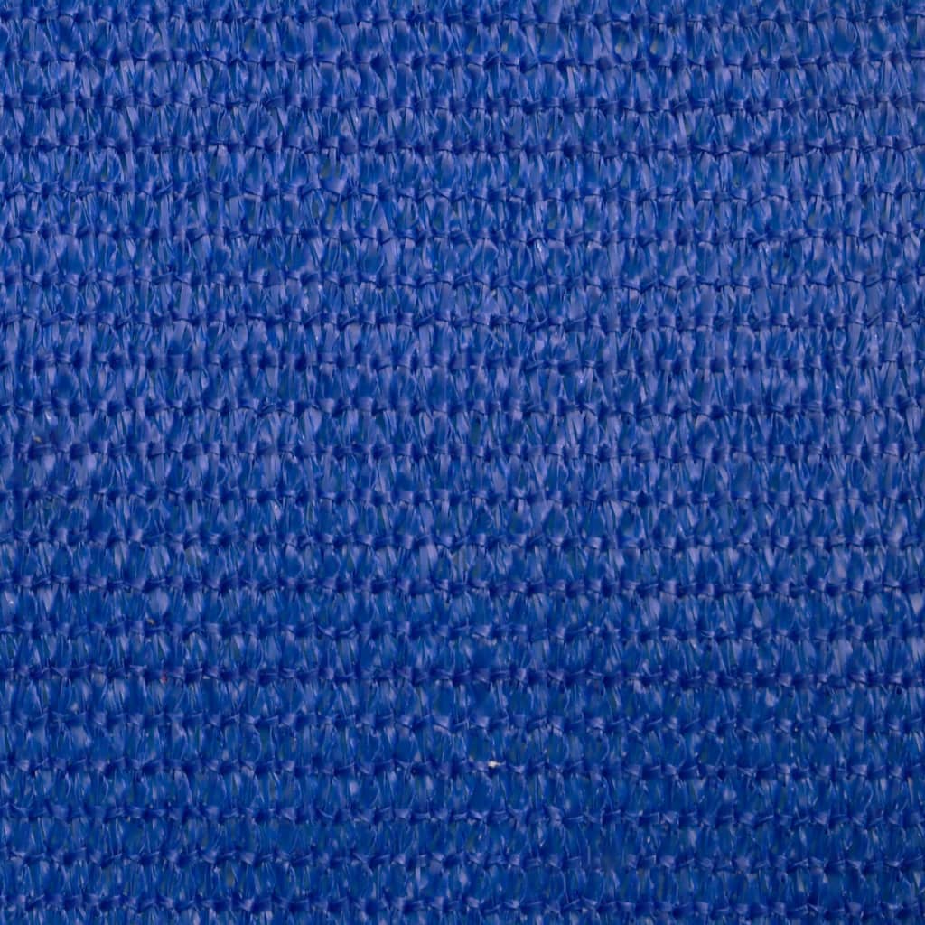 solsejl 160 g/m² 3,5x3,5x4,9 m HDPE blå