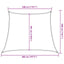 solsejl 3/4x3 m 160 g/m² trapezformet HDPE blå