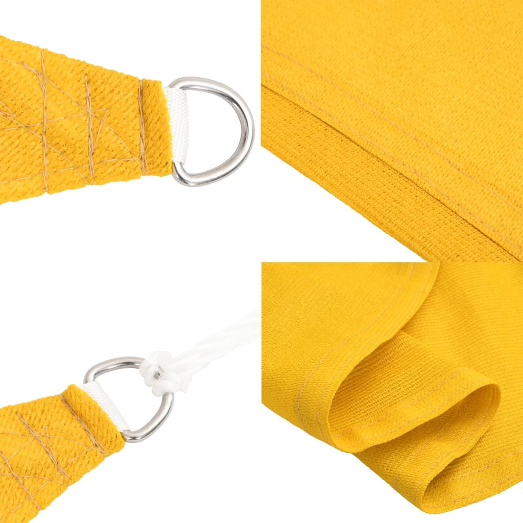 solsejl 2,5x4,5 m 160 g/m² gul