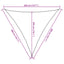 solsejl 160 g/m² 3,6x3,6x3,6 m HDPE gul