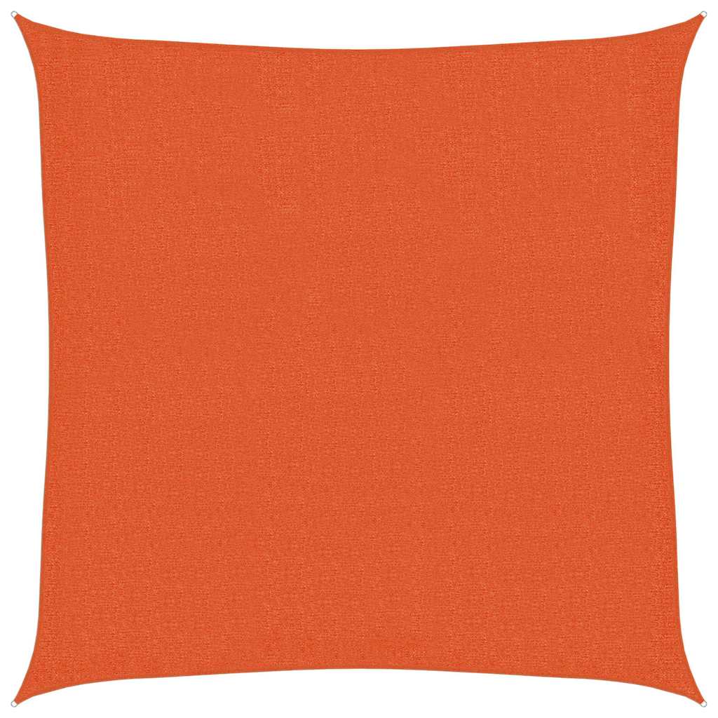 solsejl 2x2 m 160 g/m² HDPE orange