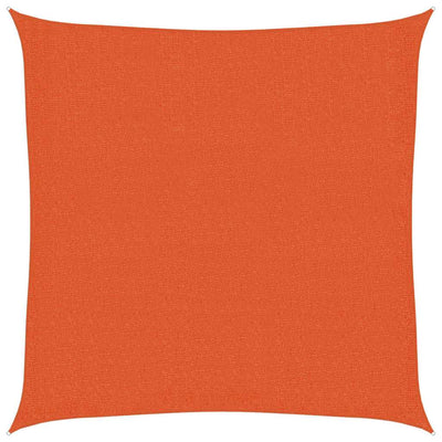 solsejl 2,5x2,5 m 160 g/m² HDPE orange