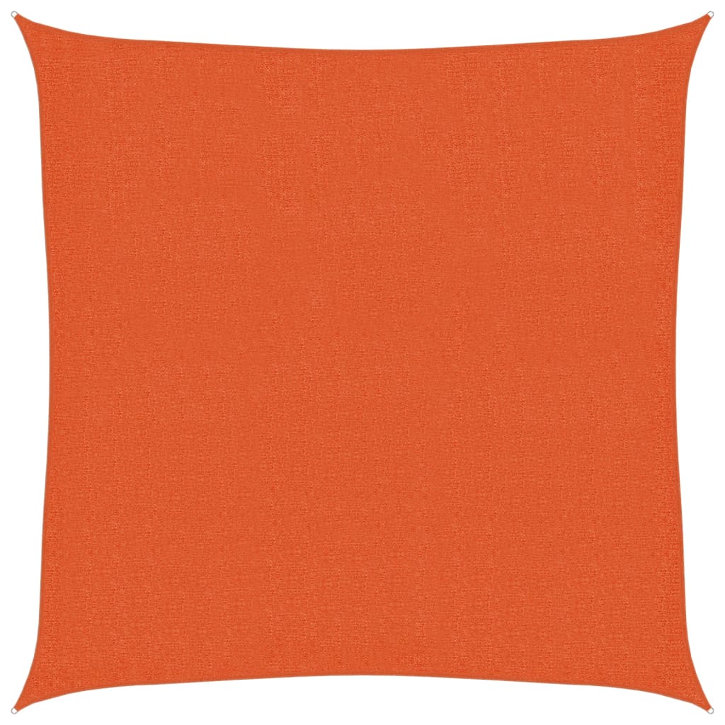 solsejl 3x3 m 160 g/m² HDPE orange