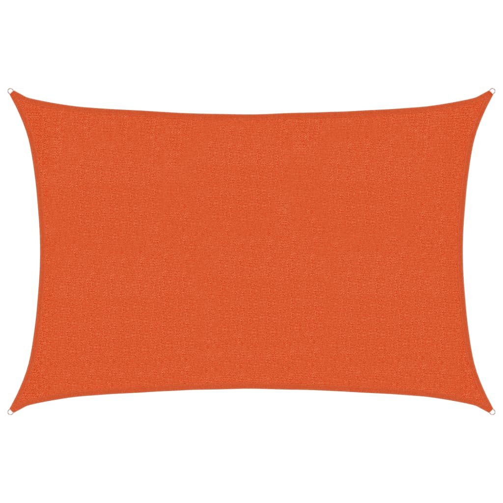 solsejl 2x2,5 m 160 g/m² HDPE orange
