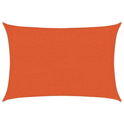 solsejl 2x3 m 160 g/m² HDPE orange